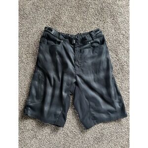 Zoic Ether MTB Men's XL Bike Shorts Mountain Biking Cargo Black Plaid Trail